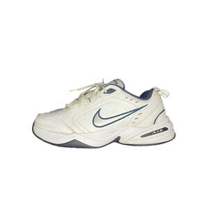 Mens Nike Air Monarch IV Walking-Training Sneakers Shoes Size 10.5 White Blue